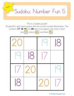 Sudoku: Number Fun 5