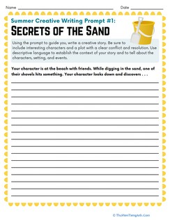 Summer Creative Writing Prompt #1: Secrets of the Sand