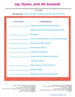 Surrounding State Capitals