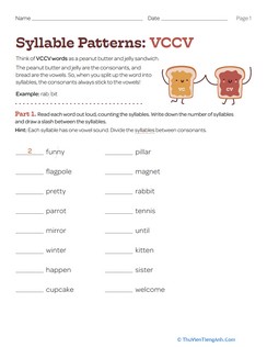 Syllable Patterns: VCCV