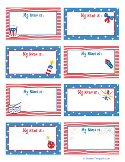 Patriotic Name Tags