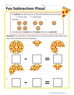 Fun Subtraction: Pizza!
