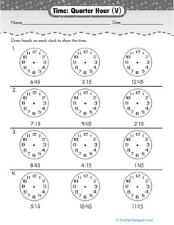 Learning to Tell Time: Quarter Hour