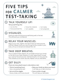 Five Tips for Calmer Test-Taking