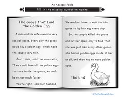 Punctuation: The Goose that Laid the Golden Egg