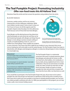The Teal Pumpkin Project: Promoting Inclusivity