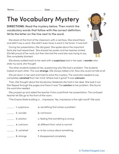 The Vocabulary Mystery