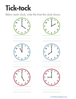 Telling Time: Tick-tock