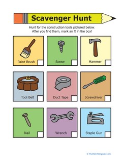 Toolbox Scavenger Hunt