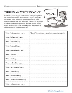 Tuning My Writing Voice