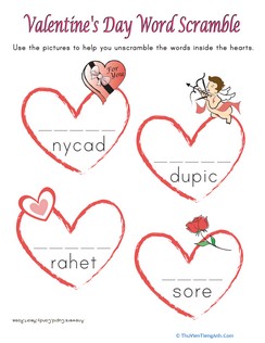 Valentine Word Scramble