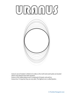 Uranus Coloring Page