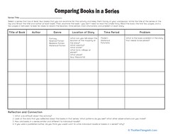 Using a Chart to Compare Books in a Series