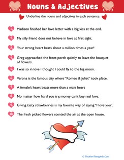 Valentine Nouns and Adjectives #9