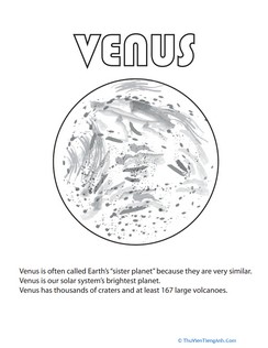 Venus Coloring Page