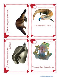 Weird Animals Valentines