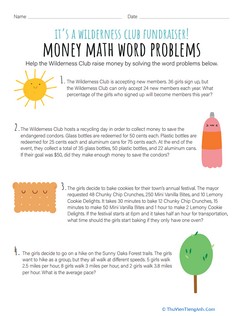 Money Math Word Problems