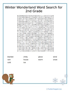Wonder in the Winter: Word Search