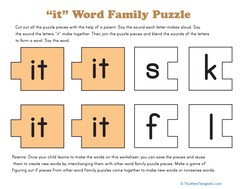 Word Family Puzzle: -IT