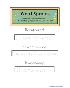 Word Spaces