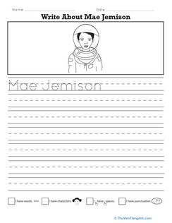 Write About Mae Jemison