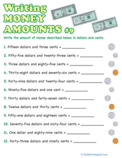 Writing Money Amounts #9