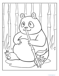 Panda Coloring Page
