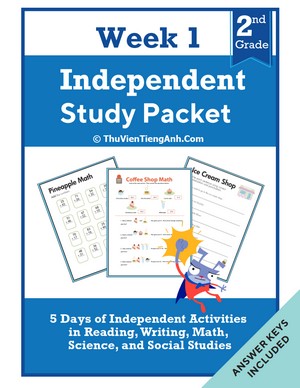 Second Grade Independent Study Packet – Week 1