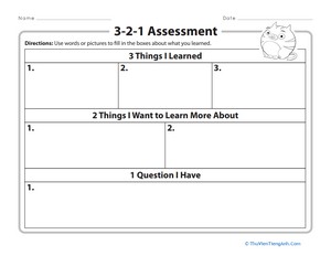 3-2-1 Assessment