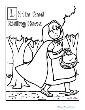 Red Riding Hood Coloring Page