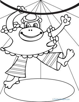 Color the Circus Monkey