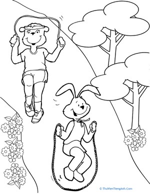 Color the Exercise Animals