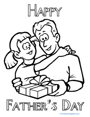 Color the Father’s Day Message