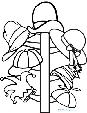Color the Hat Rack