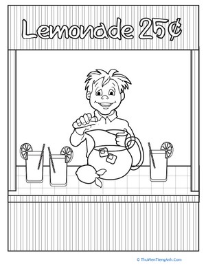 Color the Lemonade Stand