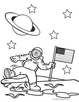 Color the Planetary Astronaut