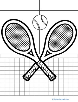 Color the Tennis Racquets