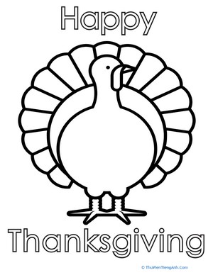 Color the Thanksgiving Turkey