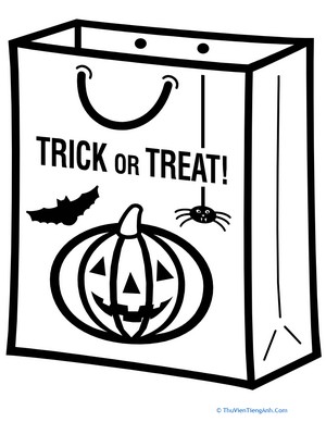 Color the Trick or Treat Bag