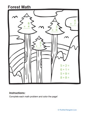 Add and Color: Forest