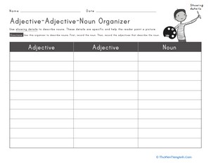 Adjective-Adjective-Noun Worksheet