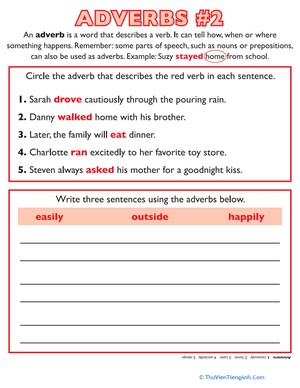 Adverbs Practice #2