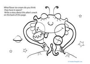 Story Starter: Alien Eating Ice Cream