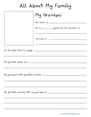 All About My Family: Grandpa
