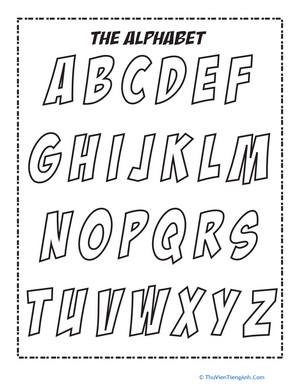 Alphabet Coloring Page