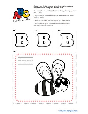 Alphabet Flashcards: B