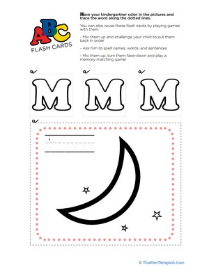 Alphabet Flashcards: M