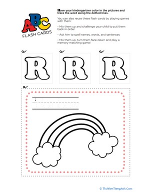 Alphabet Flashcards: R