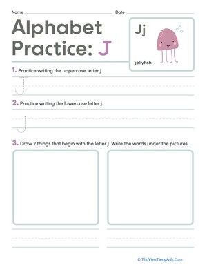 Alphabet Practice: J