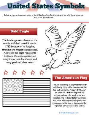The American Flag and Eagle